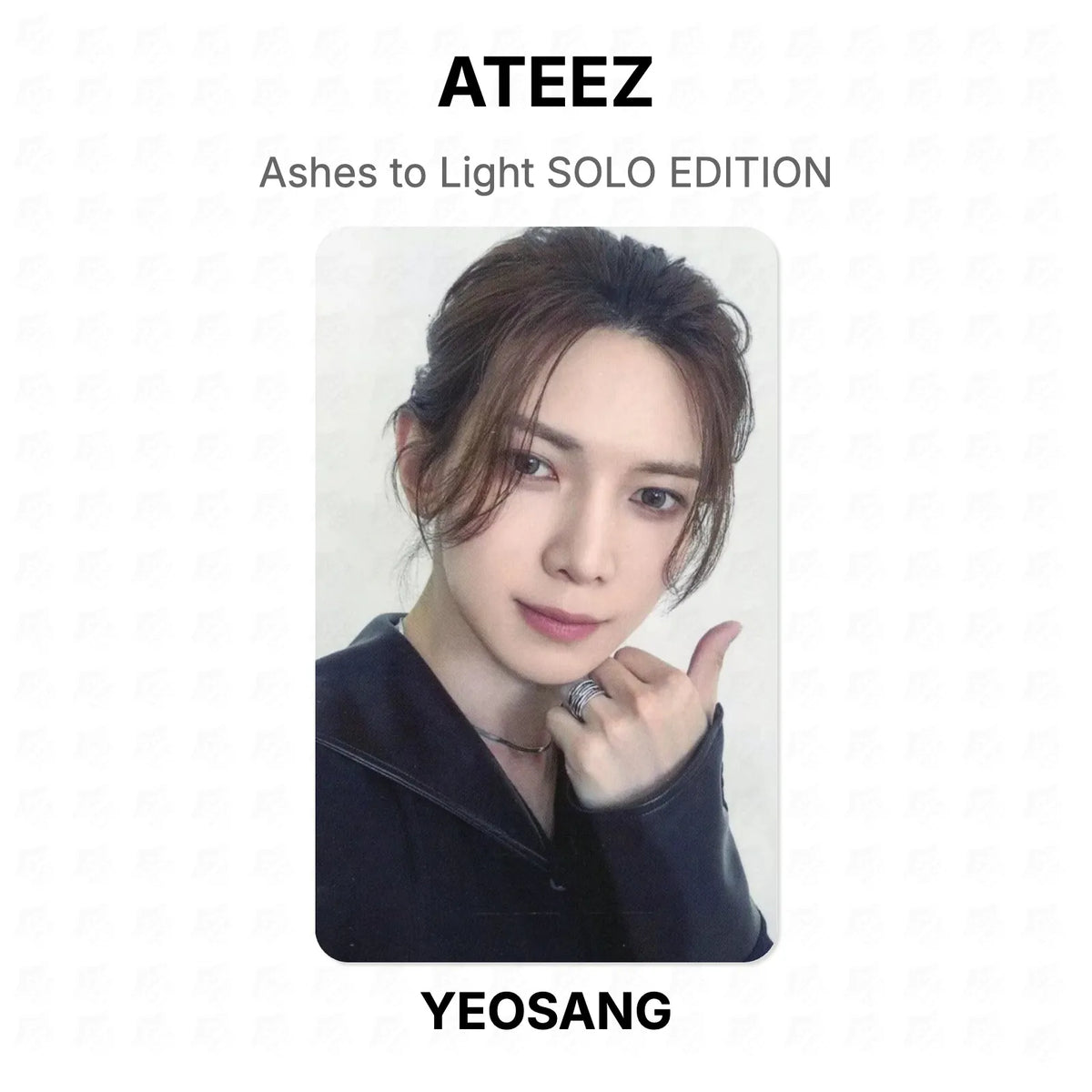 ATEEZ Ashes to Light SOLO EDITION Official Photocard