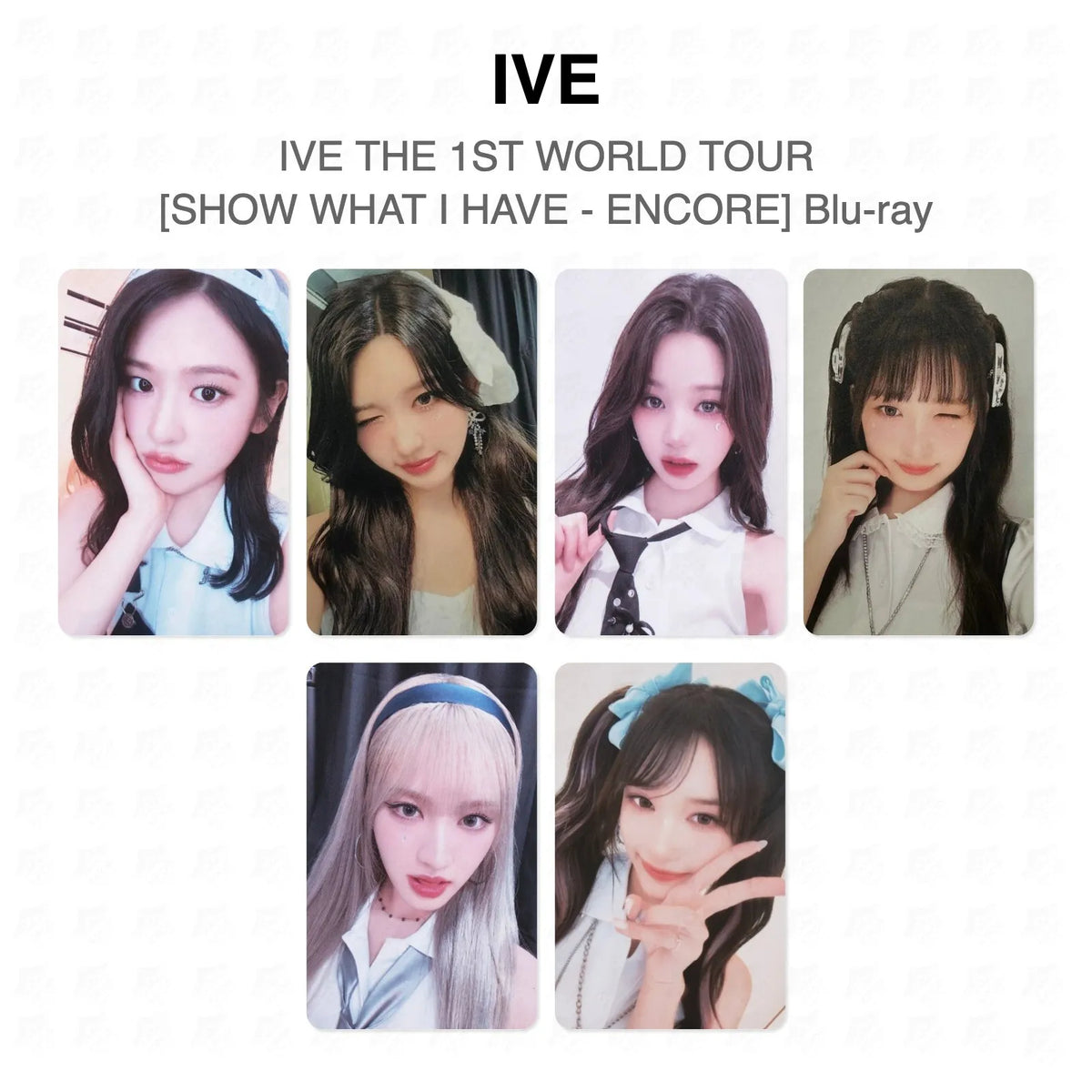IVE THE 1ST WORLD TOUR [SHOW WHAT I HAVE - ENCORE] Blu-ray Official Photocard