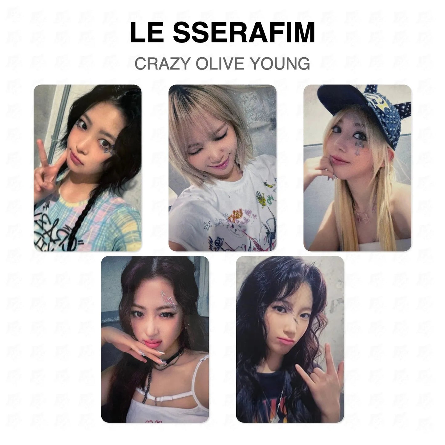 LE SSERAFIM CRAZY OLIVE YOUNG Official Photocard