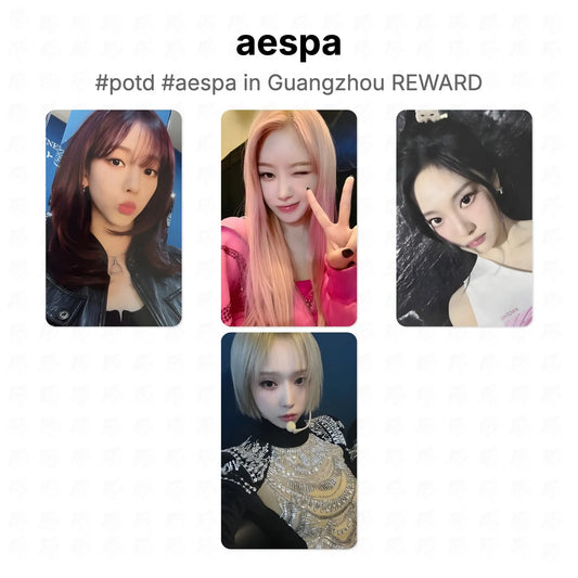 aespa #potd #aespa in Guangzhou REWARD Official Photocard