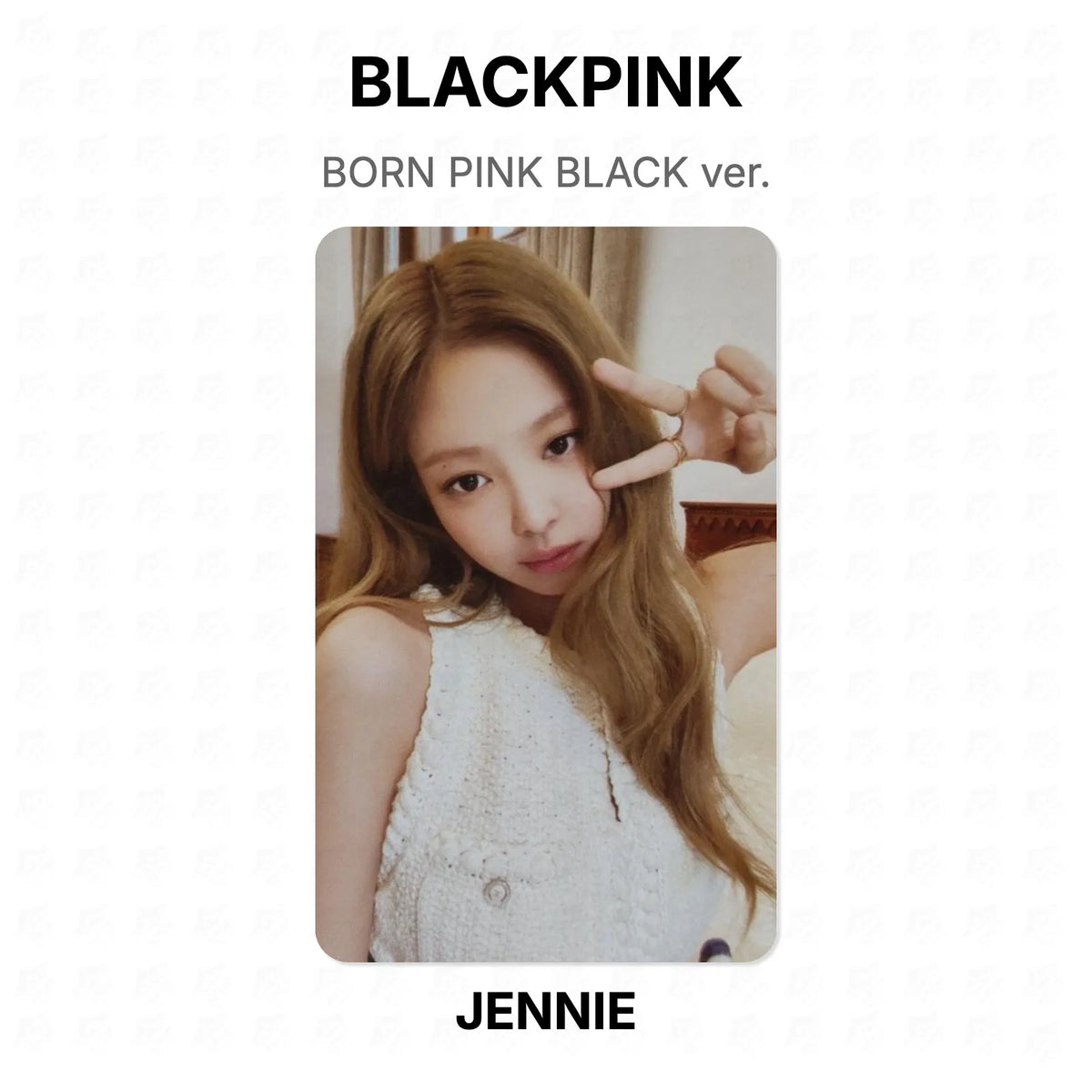 BLACKPINK BORN PINK BLACK ver. Official Photocard