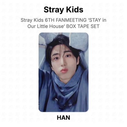 Stray Kids 6TH FANMEETING ‘STAY in Our Little House’ BOX TAPE SET Official Photocard