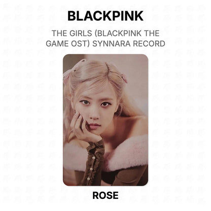BLACKPINK THE GIRLS (BLACKPINK THE GAME OST) SYNNARA RECORD Official Photocard