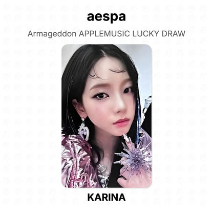 aespa Armageddon APPLEMUSIC LUCKY DRAW Official Photocard