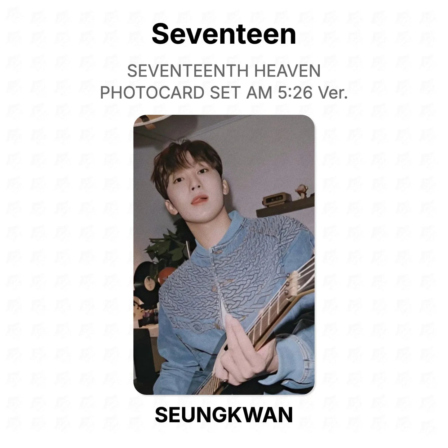 Seventeen SEVENTEENTH HEAVEN PHOTOCARD SET AM 5:26 Ver. Official Photocard