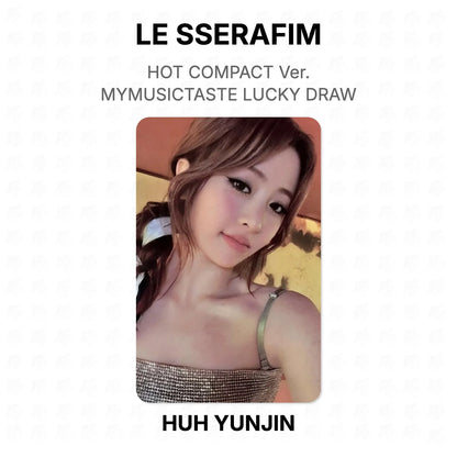 LE SSERAFIM HOT COMPACT Ver. MYMUSICTASTE LUCKY DRAW Official Photocard
