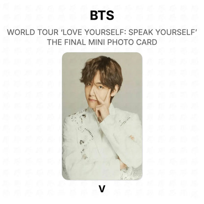 BTS WORLD TOUR ‘LOVE YOURSELF: SPEAK YOURSELF’ THE FINAL MINI PHOTO CARD photocard oficial