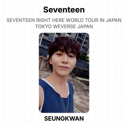 Seventeen RIGHT HERE WORLD TOUR IN JAPAN TOKYO WEVERSE JAPAN Official Photocard