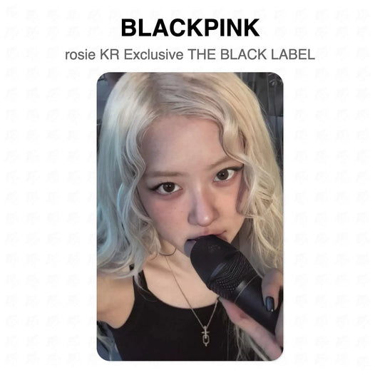 BLACKPINK rosie KR Exclusive THE BLACK LABEL Official Photocard