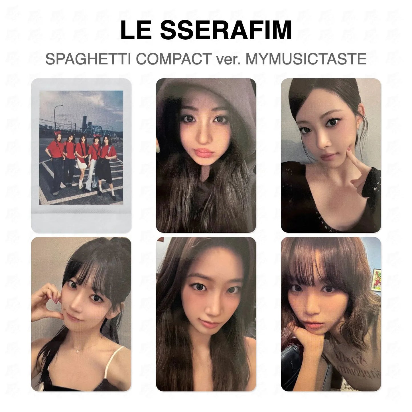 LE SSERAFIM SPAGHETTI COMPACT ver. MYMUSICTASTE Official Photocard