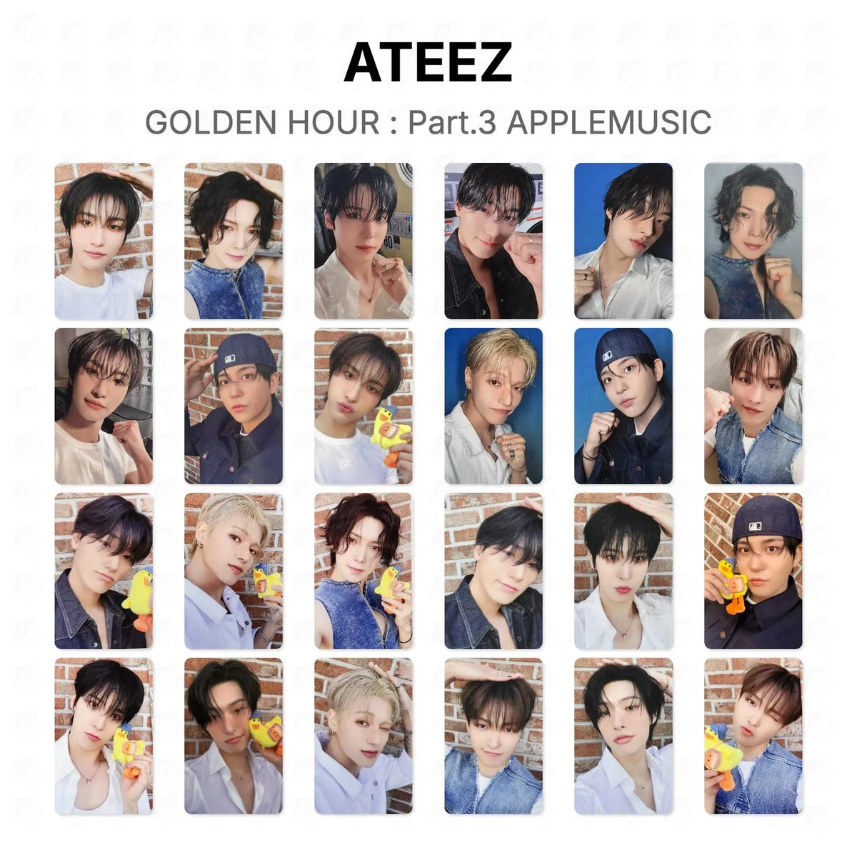 ATEEZ GOLDEN HOUR : Part.3 APPLEMUSIC Official Photocard