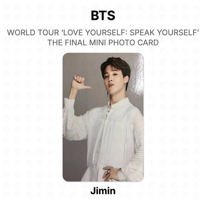 BTS WORLD TOUR ‘LOVE YOURSELF: SPEAK YOURSELF’ THE FINAL MINI PHOTO CARD photocard oficial