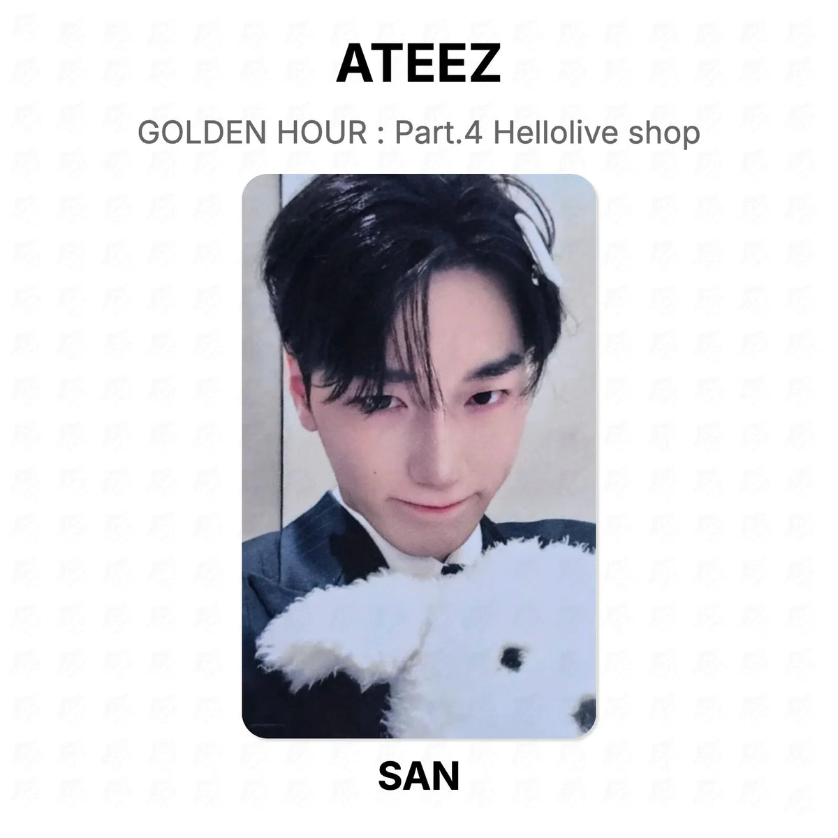 ATEEZ GOLDEN HOUR : Part.4 Hellolive shop Official Photocard