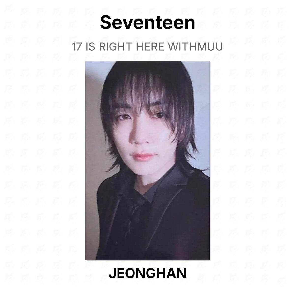 Seventeen 17 IS RIGHT HERE WITHMUU Official Photocard