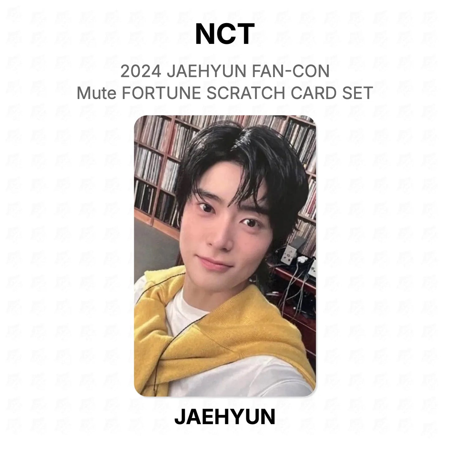 NCT 2024 JAEHYUN FAN-CON Mute FORTUNE SCRATCH CARD SET Official Photocard