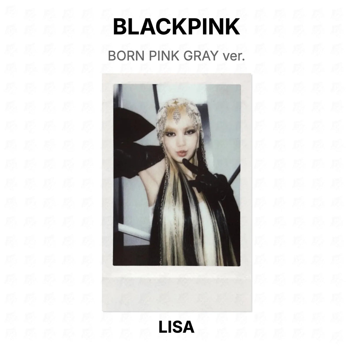 BLACKPINK BORN PINK GRAY ver. Official Photocard