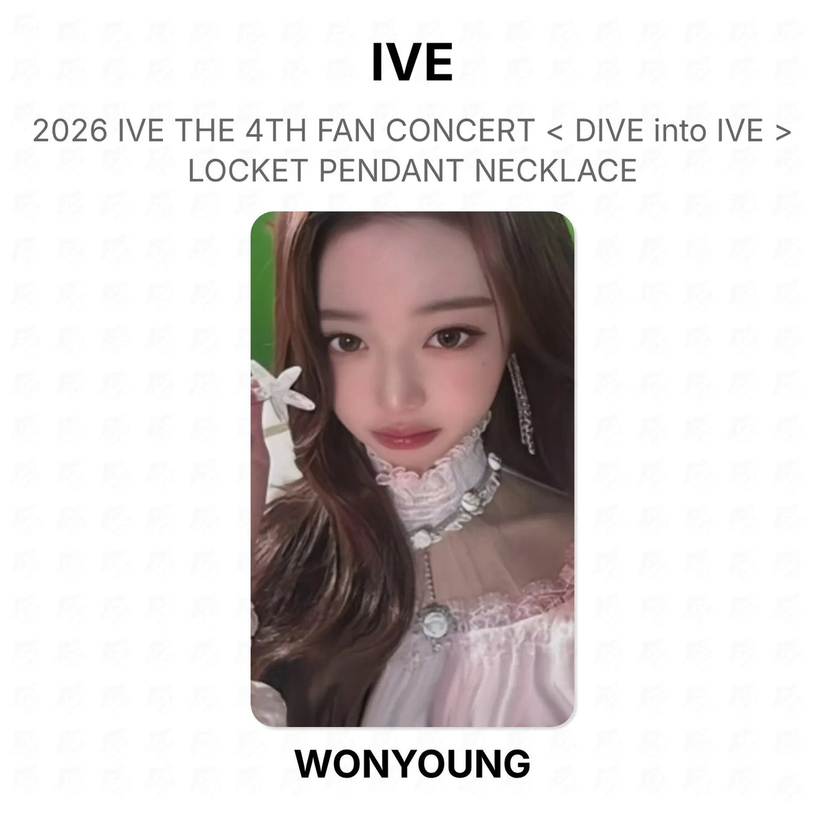 IVE 2026 IVE THE 4TH FAN CONCERT < DIVE into IVE > LOCKET PENDANT NECKLACE Official Photocard