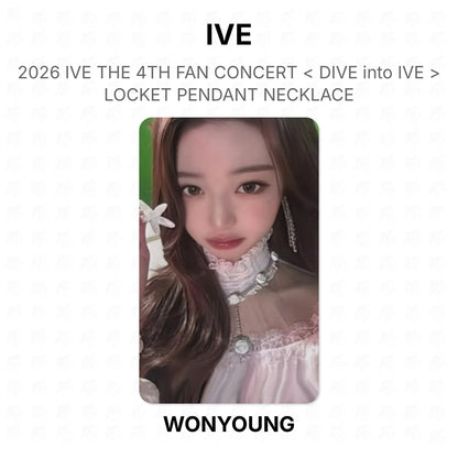 IVE 2026 IVE THE 4TH FAN CONCERT < DIVE into IVE > LOCKET PENDANT NECKLACE Official Photocard