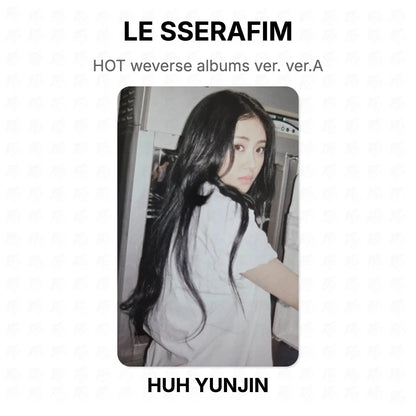 LE SSERAFIM HOT weverse albums ver. ver.A Official Photocard