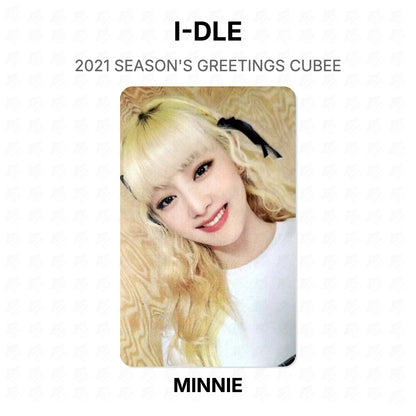 I-DLE 2021 SEASON'S GREETINGS CUBEE Official Photocard