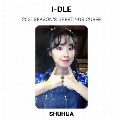 I-DLE 2021 SEASON'S GREETINGS CUBEE Official Photocard