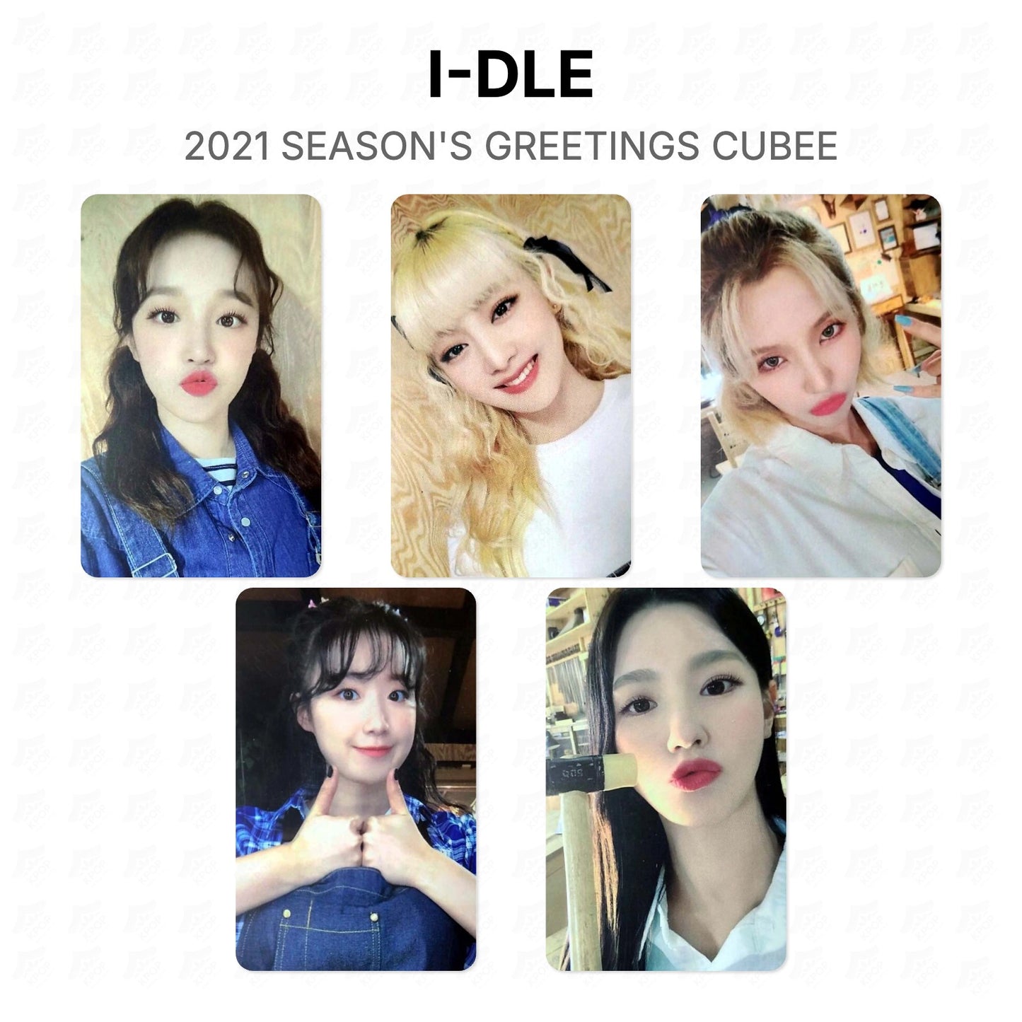 I-DLE 2021 SEASON'S GREETINGS CUBEE Official Photocard