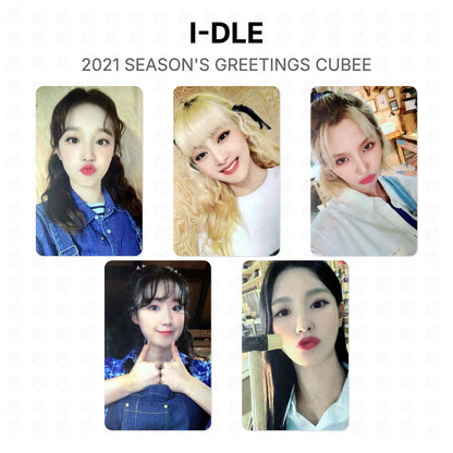 I-DLE 2021 SEASON'S GREETINGS CUBEE Official Photocard