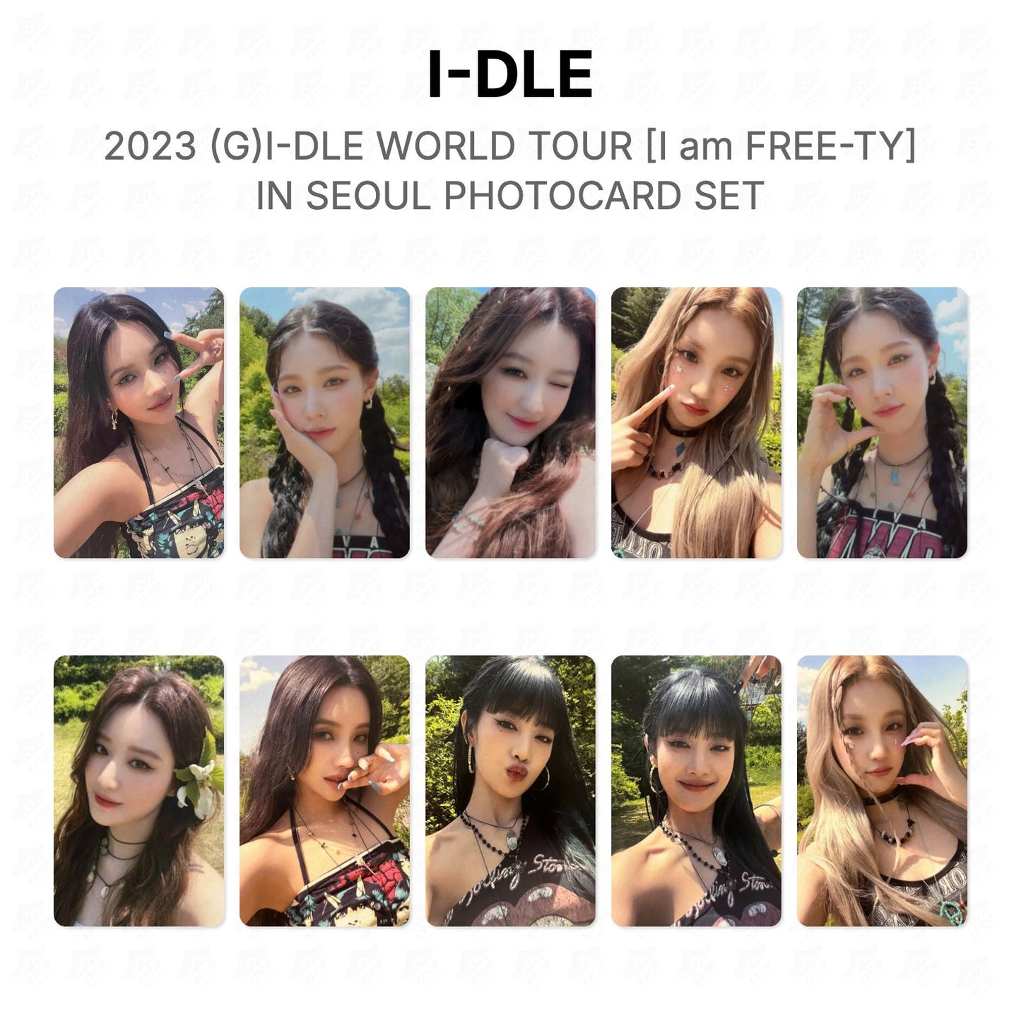 I-DLE 2023 (G)I-DLE WORLD TOUR [I am FREE-TY] IN SEOUL PHOTOCARD SET Official Photocard