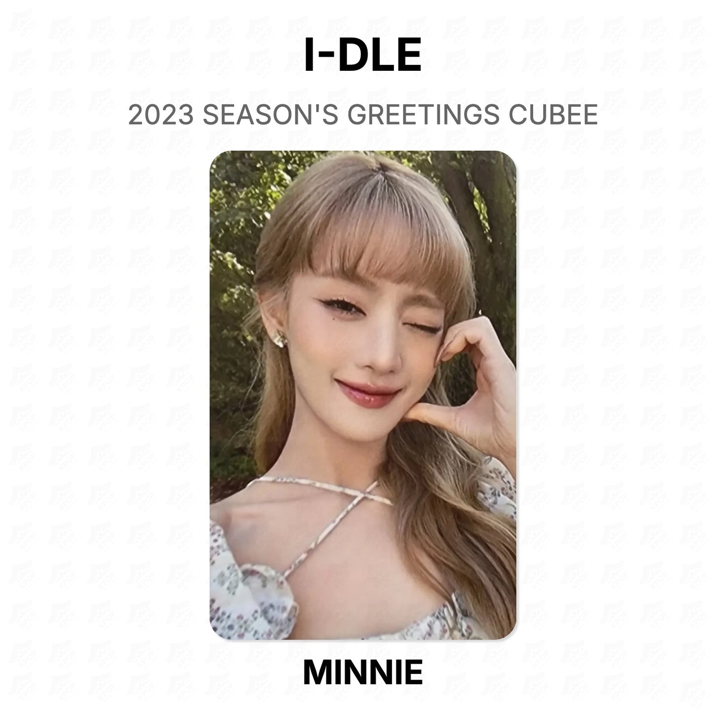 I-DLE 2023 SEASON'S GREETINGS CUBEE Official Photocard