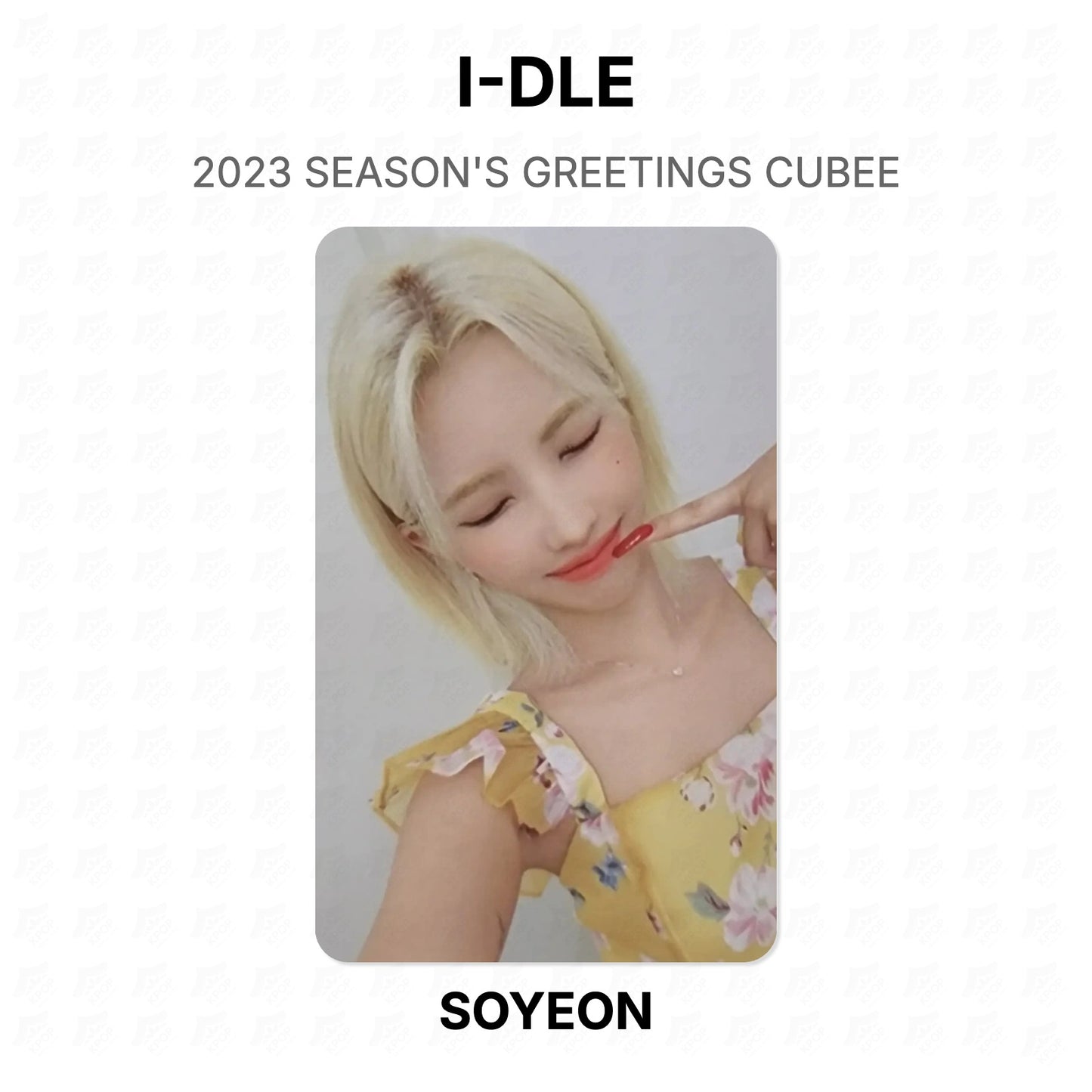 I-DLE 2023 SEASON'S GREETINGS CUBEE Official Photocard