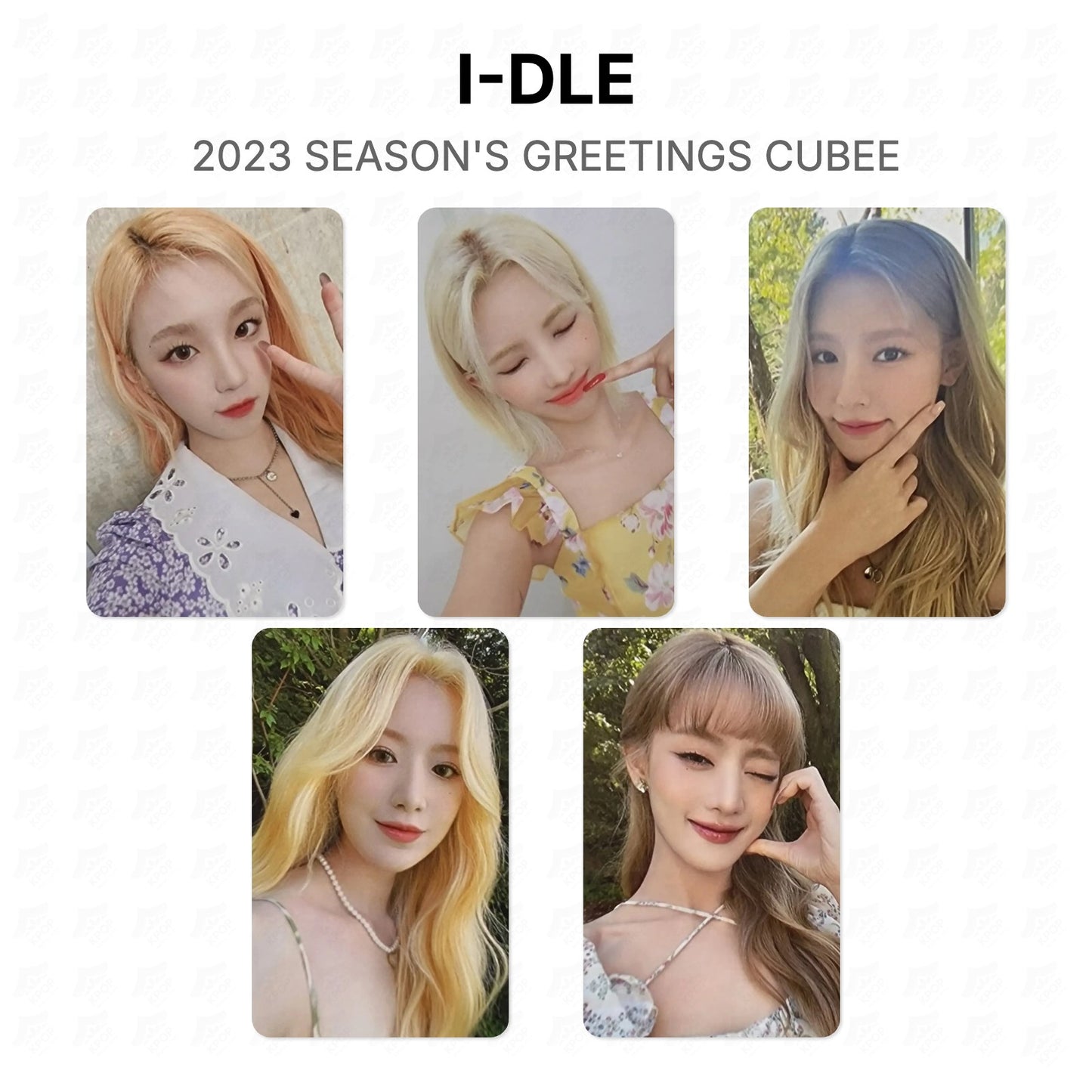 I-DLE 2023 SEASON'S GREETINGS CUBEE Official Photocard