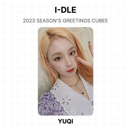 I-DLE 2023 SEASON'S GREETINGS CUBEE Official Photocard