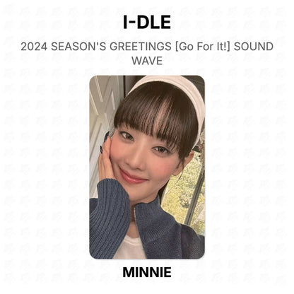 I-DLE 2024 SEASON'S GREETINGS [Go For It!] SOUND WAVE Official Photocard