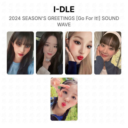 I-DLE 2024 SEASON'S GREETINGS [Go For It!] SOUND WAVE Official Photocard