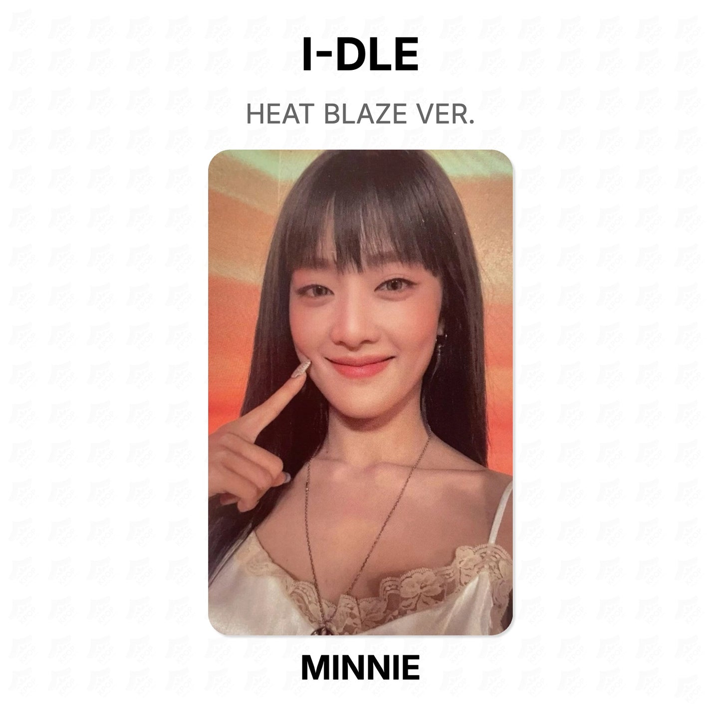 I-DLE HEAT BLAZE VER. Official Photocard