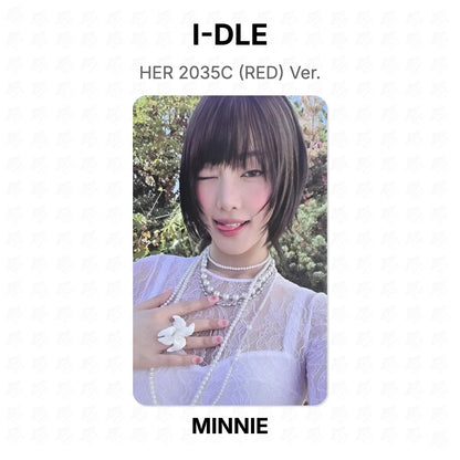 I-DLE HER 2035C (RED) Ver. Official Photocard