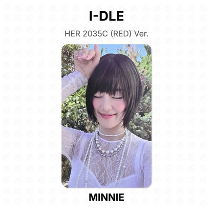 I-DLE HER 2035C (RED) Ver. Official Photocard