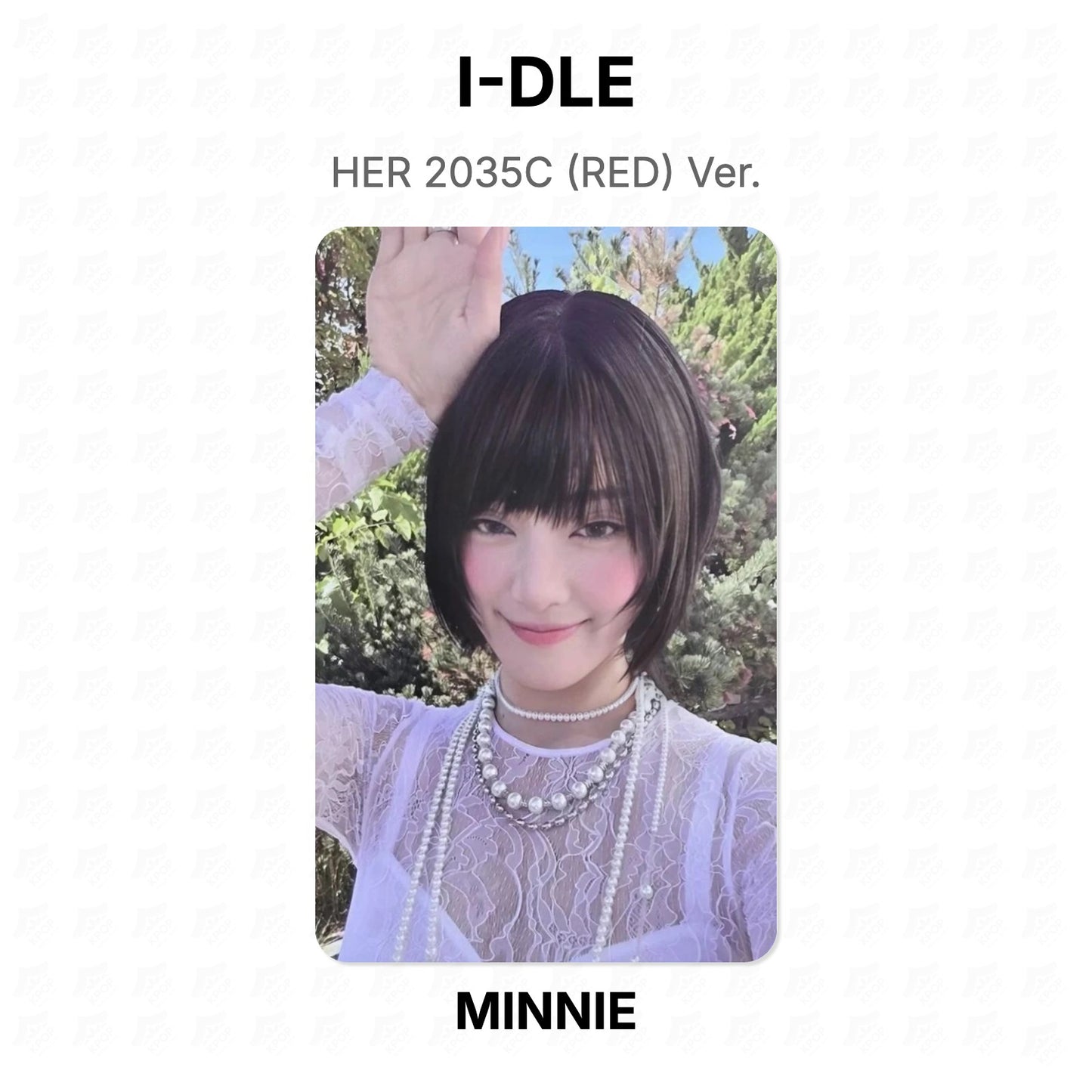 I-DLE HER 2035C (RED) Ver. Official Photocard