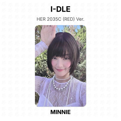 I-DLE HER 2035C (RED) Ver. Official Photocard
