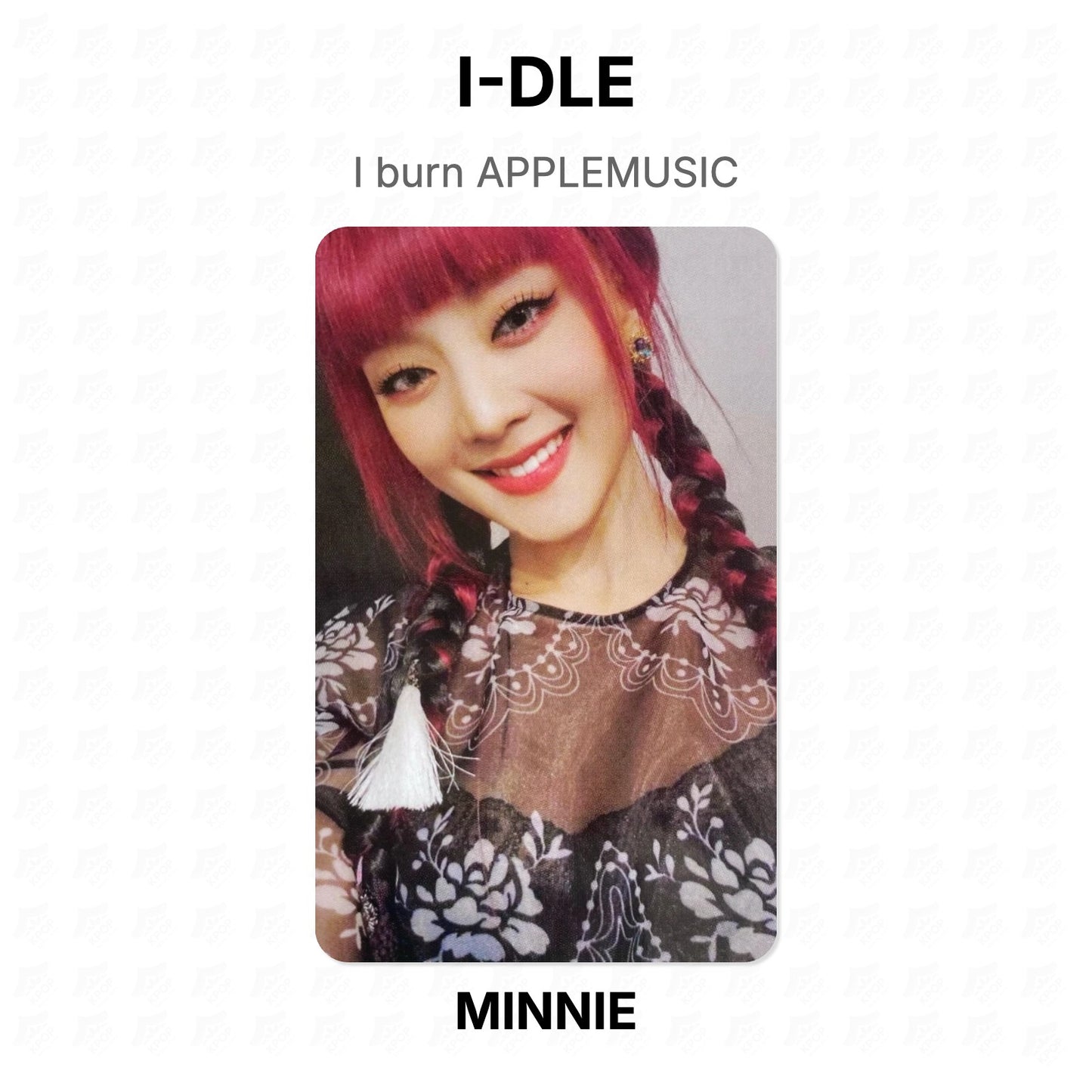 I-DLE I burn APPLEMUSIC Official Photocard