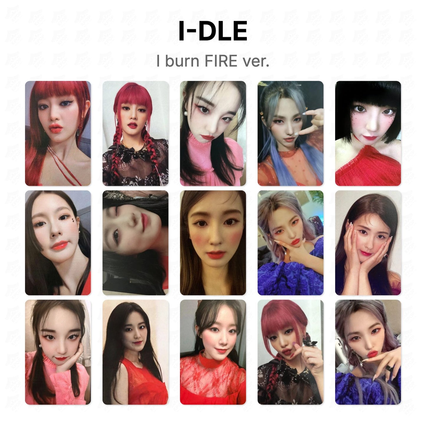 I-DLE I burn FIRE ver. Official Photocard