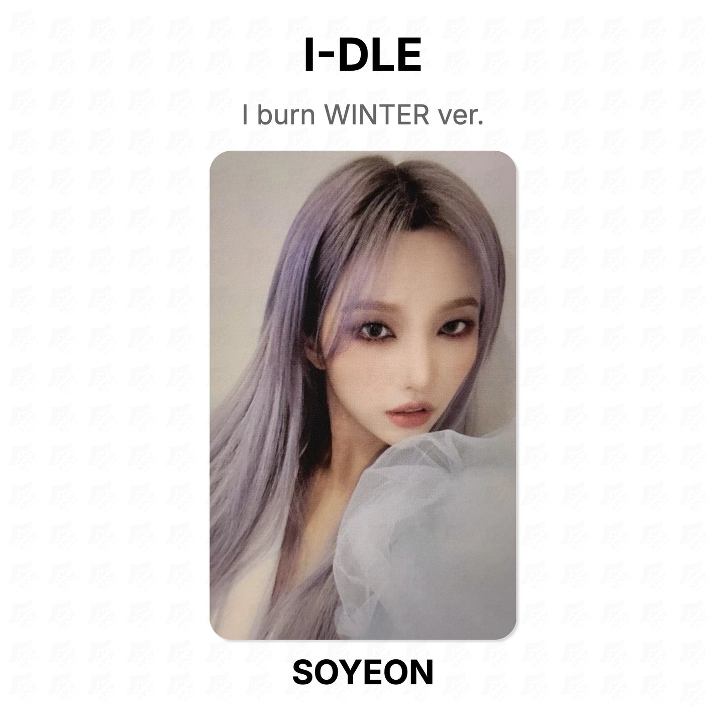 I-DLE I burn WINTER ver. Official Photocard
