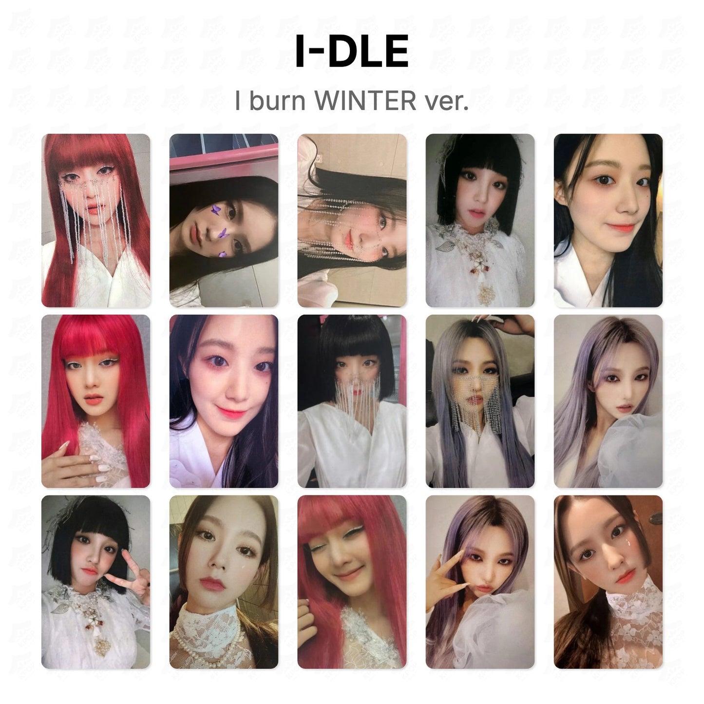 I-DLE I burn WINTER ver. Official Photocard