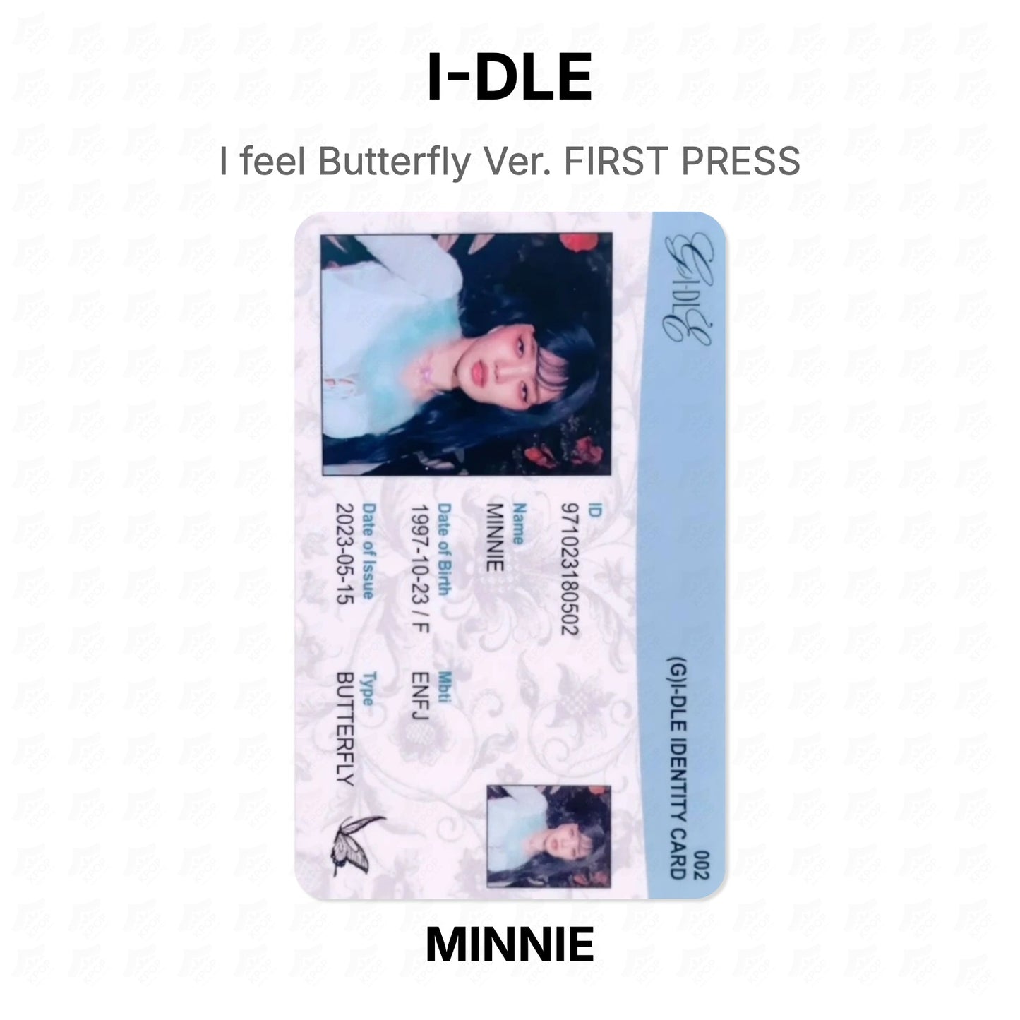 I-DLE I feel Butterfly Ver. FIRST PRESS Official Photocard