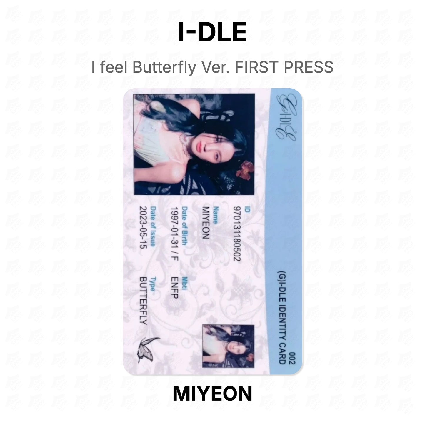 I-DLE I feel Butterfly Ver. FIRST PRESS Official Photocard