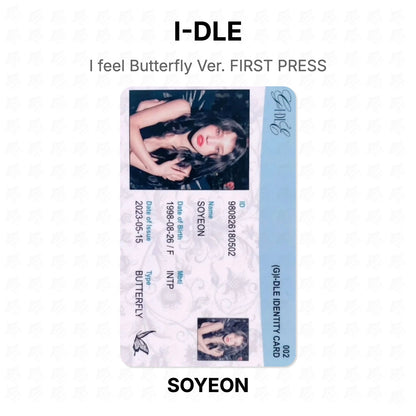 I-DLE I feel Butterfly Ver. FIRST PRESS Official Photocard