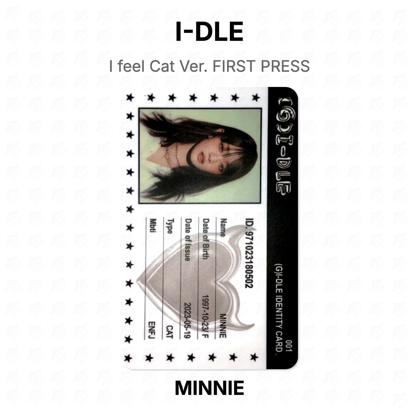 I-DLE I feel Cat Ver. FIRST PRESS Official Photocard