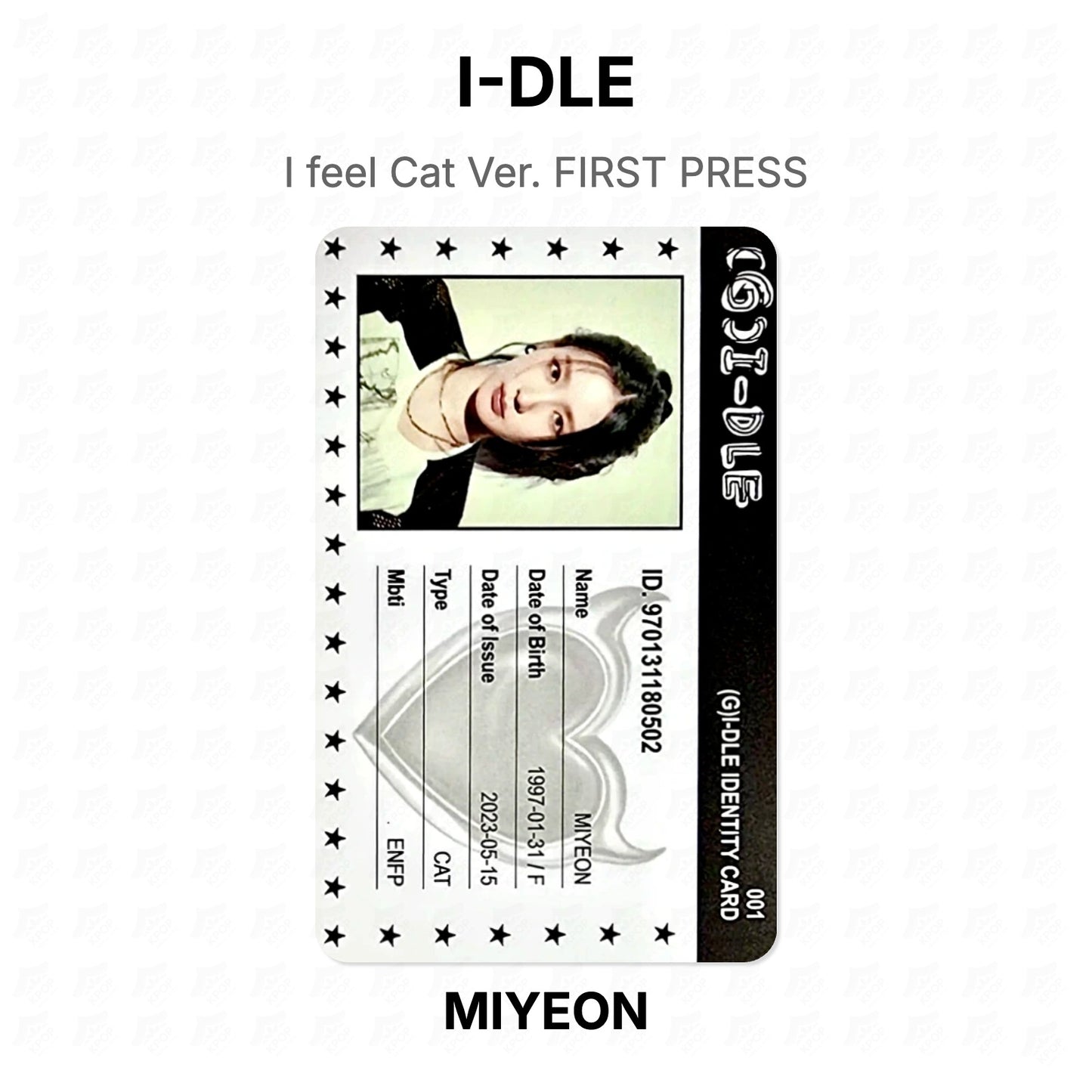 I-DLE I feel Cat Ver. FIRST PRESS Official Photocard
