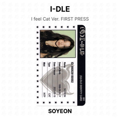 I-DLE I feel Cat Ver. FIRST PRESS Official Photocard
