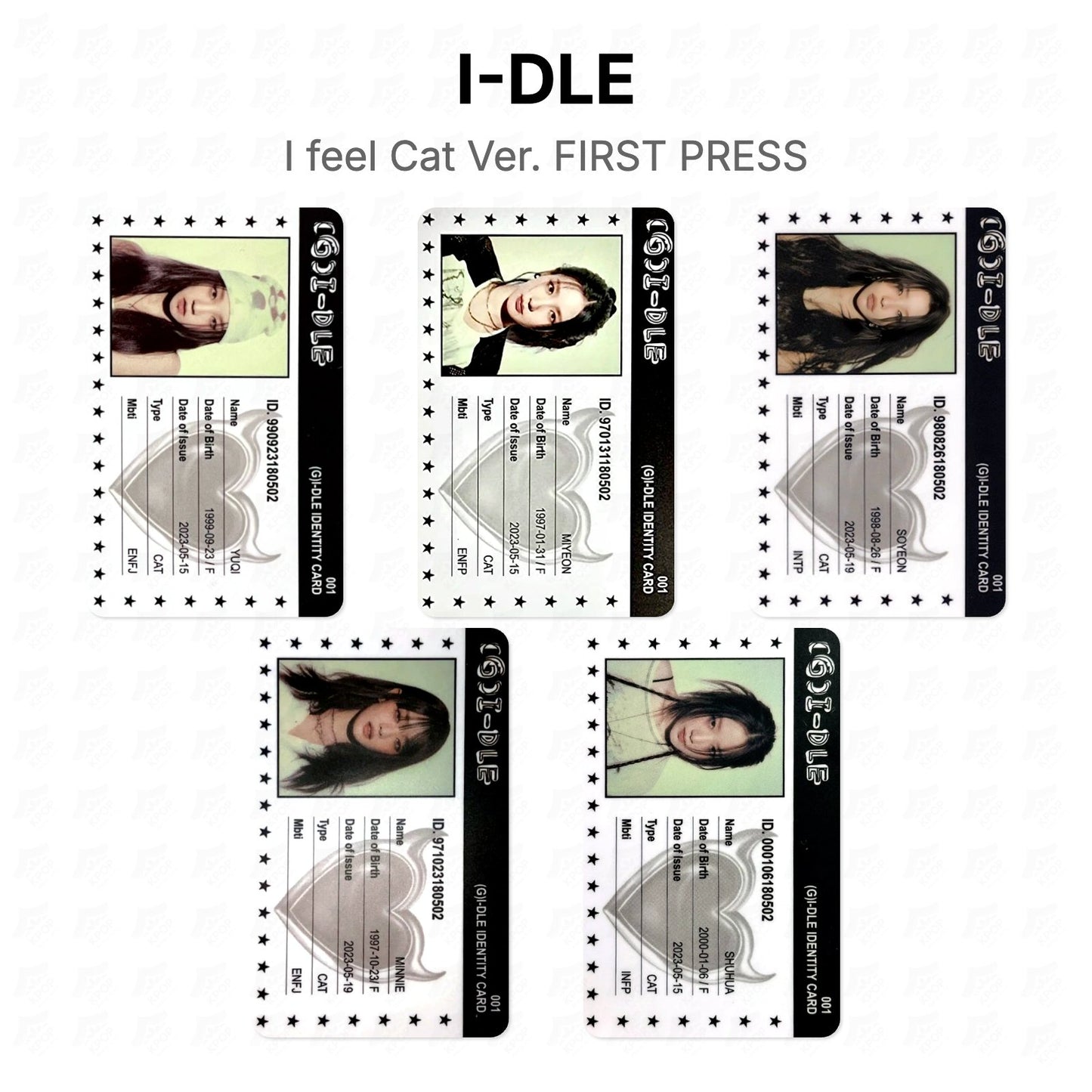 I-DLE I feel Cat Ver. FIRST PRESS Official Photocard